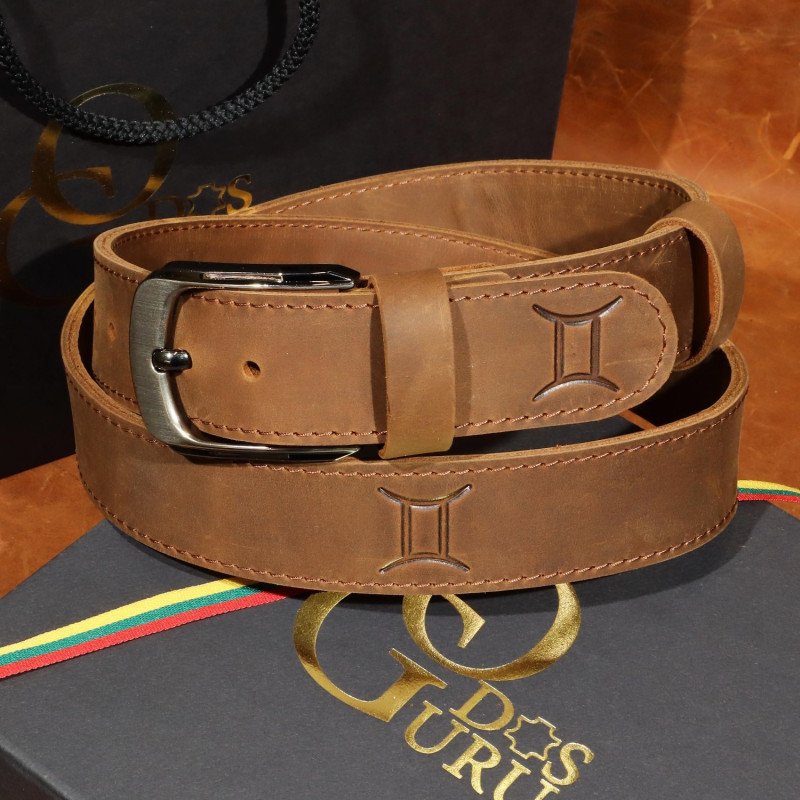 Dvyniai, gimtadienio dovana Lietuviški rankų darbo vyriški odiniai diržai Odos Guru vyriškas odinis diržas, Ilgi odiniai diržai