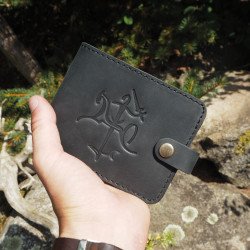 Lietuviška vyriška odinė piniginė su Vyčiu