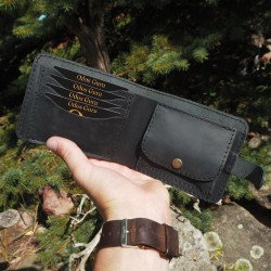 Lietuviška vyriška odinė piniginė su Vyčiu