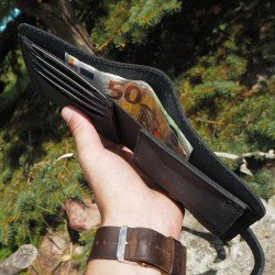 Lietuviška vyriška odinė piniginė su Vyčiu