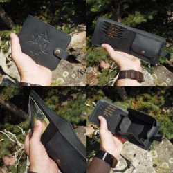 Lietuviška vyriška odinė piniginė su Vyčiu