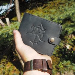 Lietuviška vyriška odinė piniginė su Vyčiu