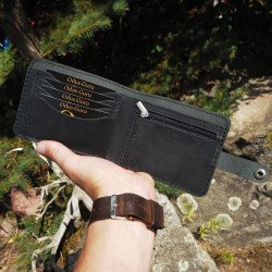 Lietuviška vyriška odinė piniginė su Vyčiu