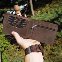 Lietuviška vyriška odinė piniginė su Vyčiu