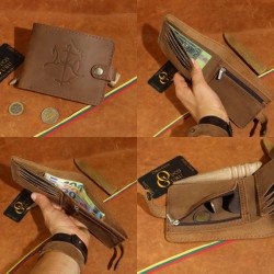 Lietuviška vyriška odinė piniginė su Vyčiu