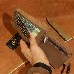 Lietuviška vyriška odinė piniginė su Vyčiu