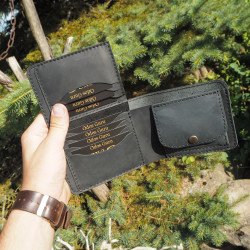 Lietuviška vyriška odinė piniginė su Vyčiu